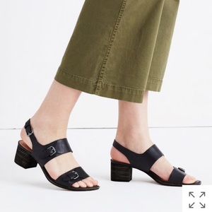Madewell Mariel Buckle Sandal - Black 7.5